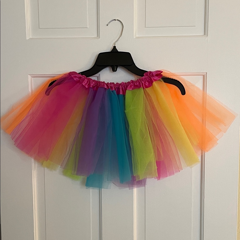 Colorful Rainbow Tulle Skirt